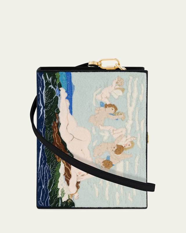 The Birth of Venus by Sandro Botticelli Book Clutch Bag